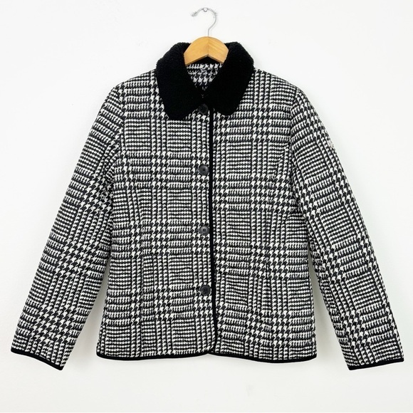 Lauren Ralph Lauren Jackets & Blazers - Lauren Ralph Lauren Plaid Quilted Sherpa Collar Button Down Jacket Size Large